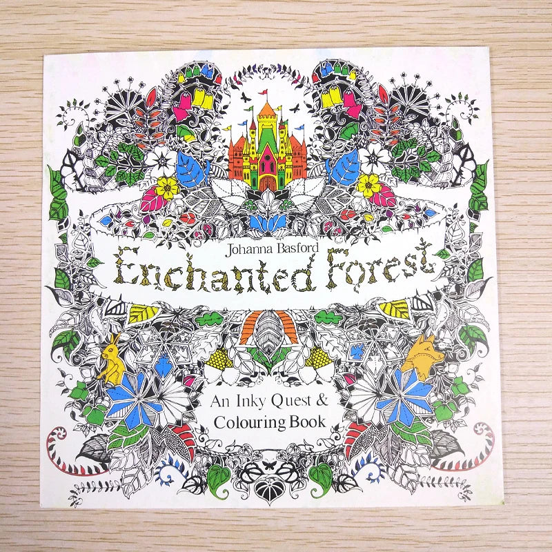 24 Page Coloring Book Enchanted Forest Mandalas Animal Kids Adult Coloring Books For Adults Livre Drawing/art/colouring Book